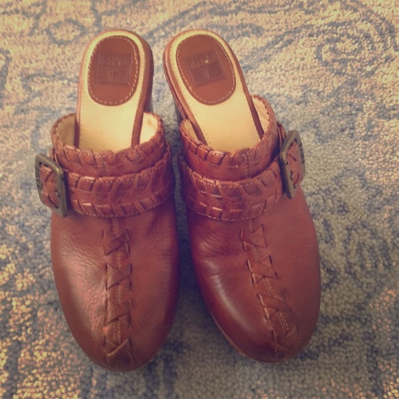 Frye Leather Clogs - Picture 1 of 3